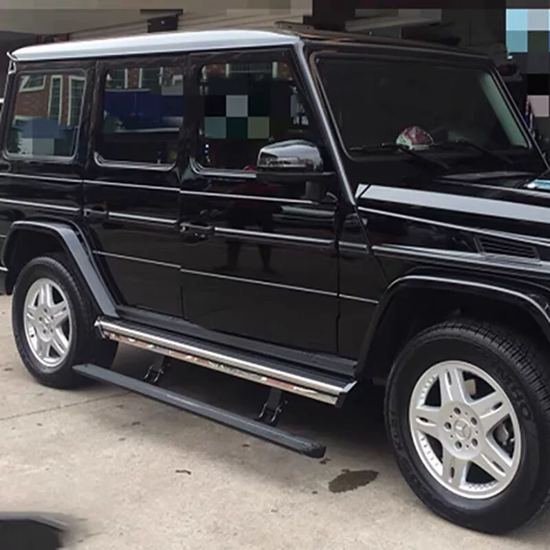 Mercedes-Benz G-Class Power Running Boards with Auto-Folding & Rotating Welcome Light