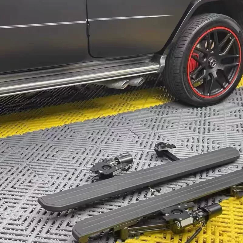 Mercedes-Benz G-Class Power Running Boards with Auto-Folding & Rotating Welcome Light