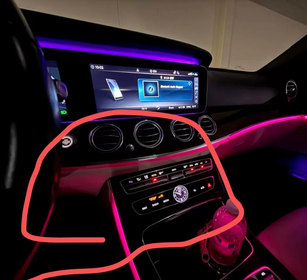 Luz ambiental auténtica de Mercedes-Benz W222 para Clase S y Maybach — Kit de tira guía de luz para reparar la iluminación interior tenue, averiada o decolorada