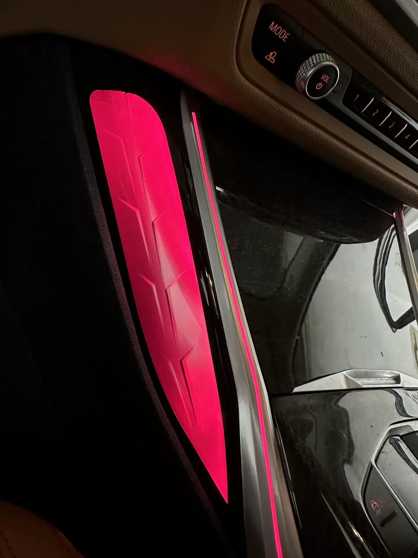 BMW 2/3/4 Series & i3/i4 Crystal Saddle Light Ambient Lighting Kit with Sound-Activated RGB Sync