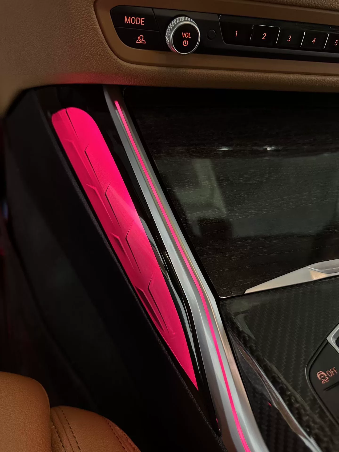 BMW 2/3/4 Series & i3/i4 Crystal Saddle Light Ambient Lighting Kit with Sound-Activated RGB Sync