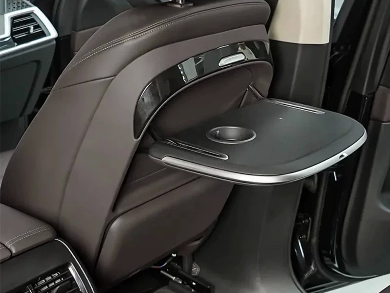 BMW X5 Rear Electric Foldable Backseat Tray Table with Wireless Charging & Ambient Lighting