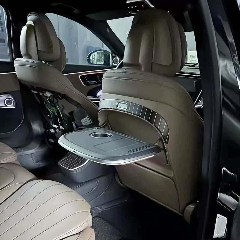 Mercedes-Benz E-Class W214 Rear Seat Folding Table with Wireless Charging & Ambient Lighting