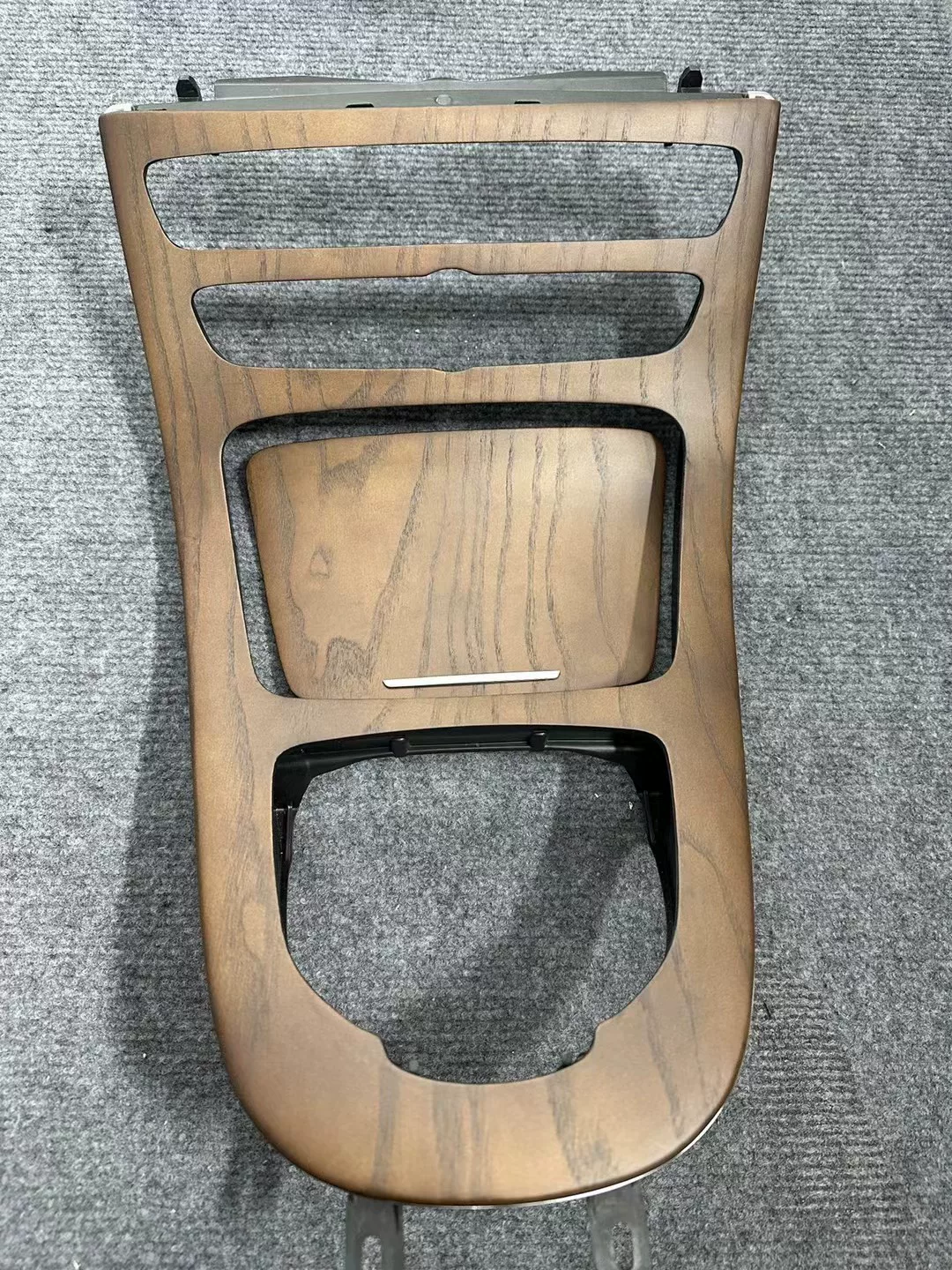 Mercedes-Benz E-Class W213 Zitan Wood Interior Modification Parts - Brown Solid Wood Center Console and Instrument Panel Kit