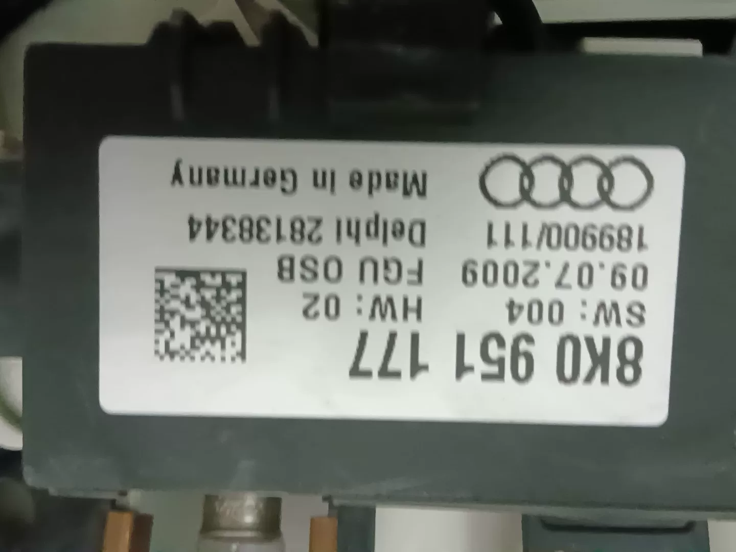 Audi A4 interior dome light sunroof switch, original used part, 2012 model