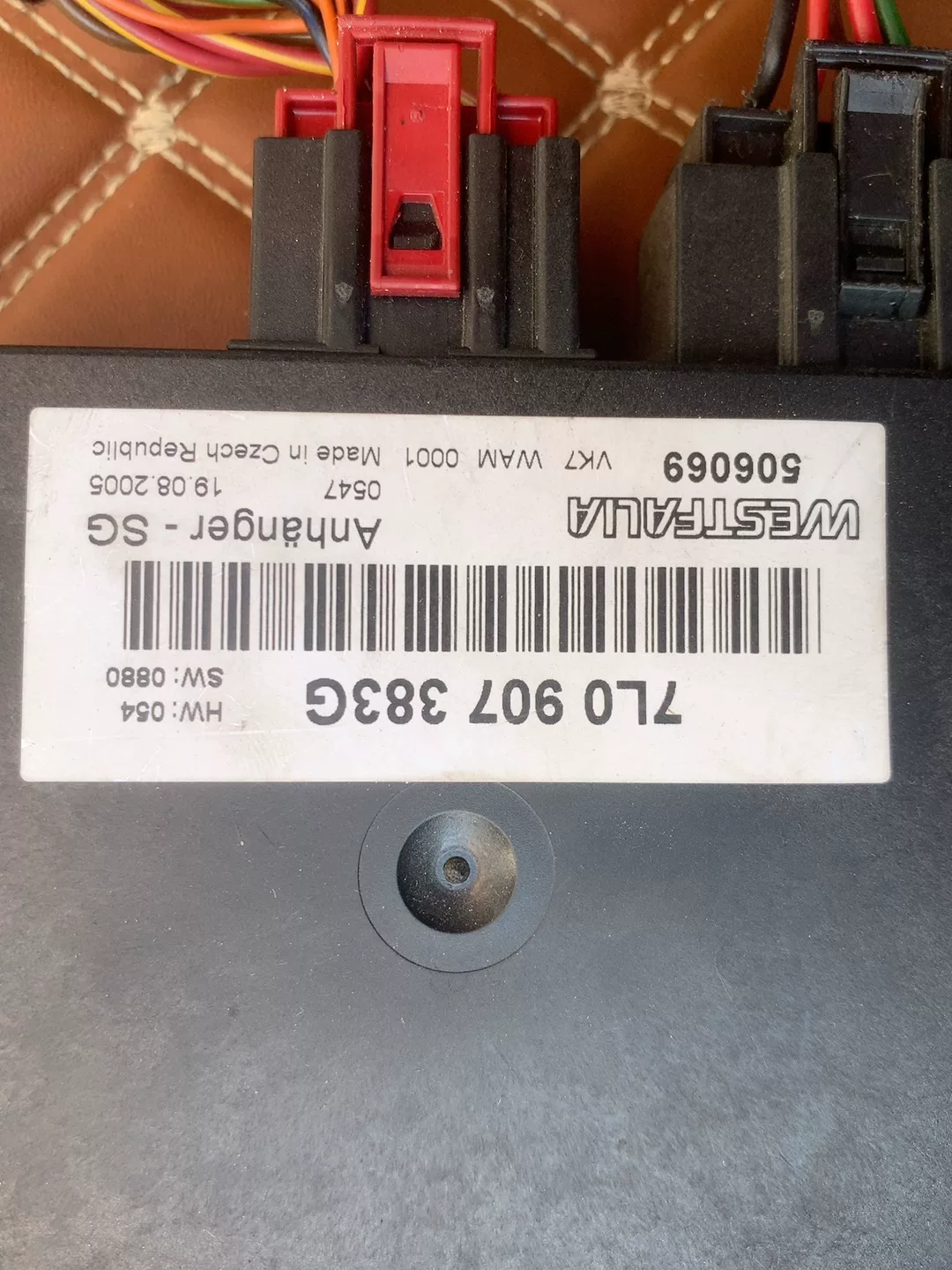 Módulo de control de remolque Porsche Cayenne 2004 7L0907383G WESTFALIA OEM