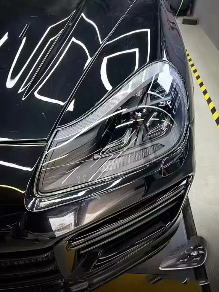 Porsche Cayenne 957 (2008–2010) 9Y0 Turbo Front Bumper Grille Kit with Fog Light Cutouts