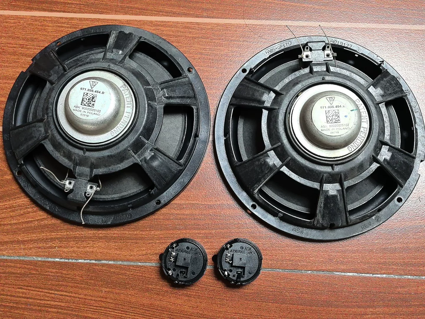 Porsche Cayenne OEM Poland Audio 8-inch Speaker Set with Tweeters (971.035.454.D)