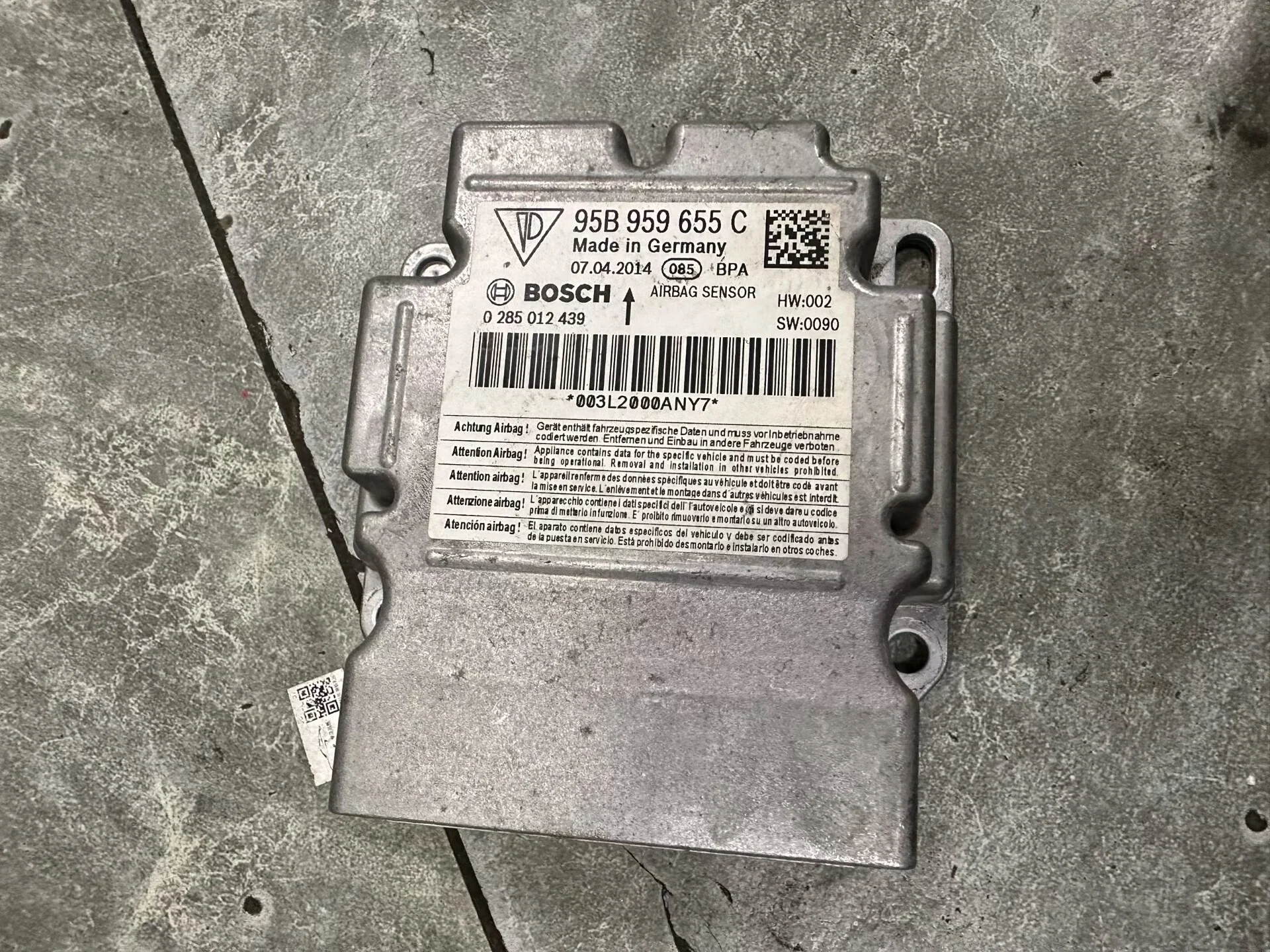 Módulos de Controle Elétrico do Porsche Cayenne Macan – Assento ECU, TCU da Caixa de Velocidades, Cluster de Instrumentos, Módulo Start-Stop, Módulo de Controle da Carroceria