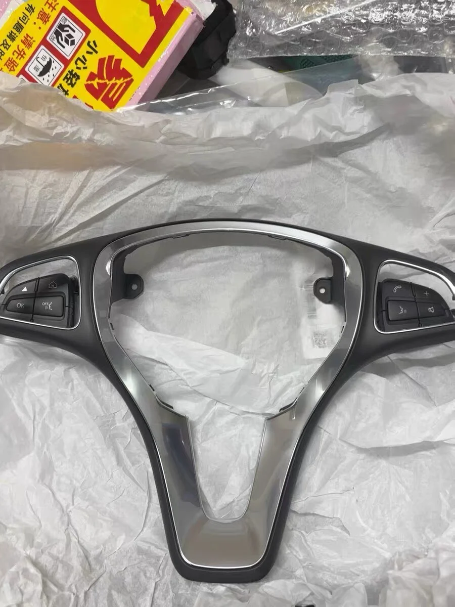 Mercedes W205 C-Class GLC Steering Wheel Button Trim Kit Chrome Plated OEM Replacement