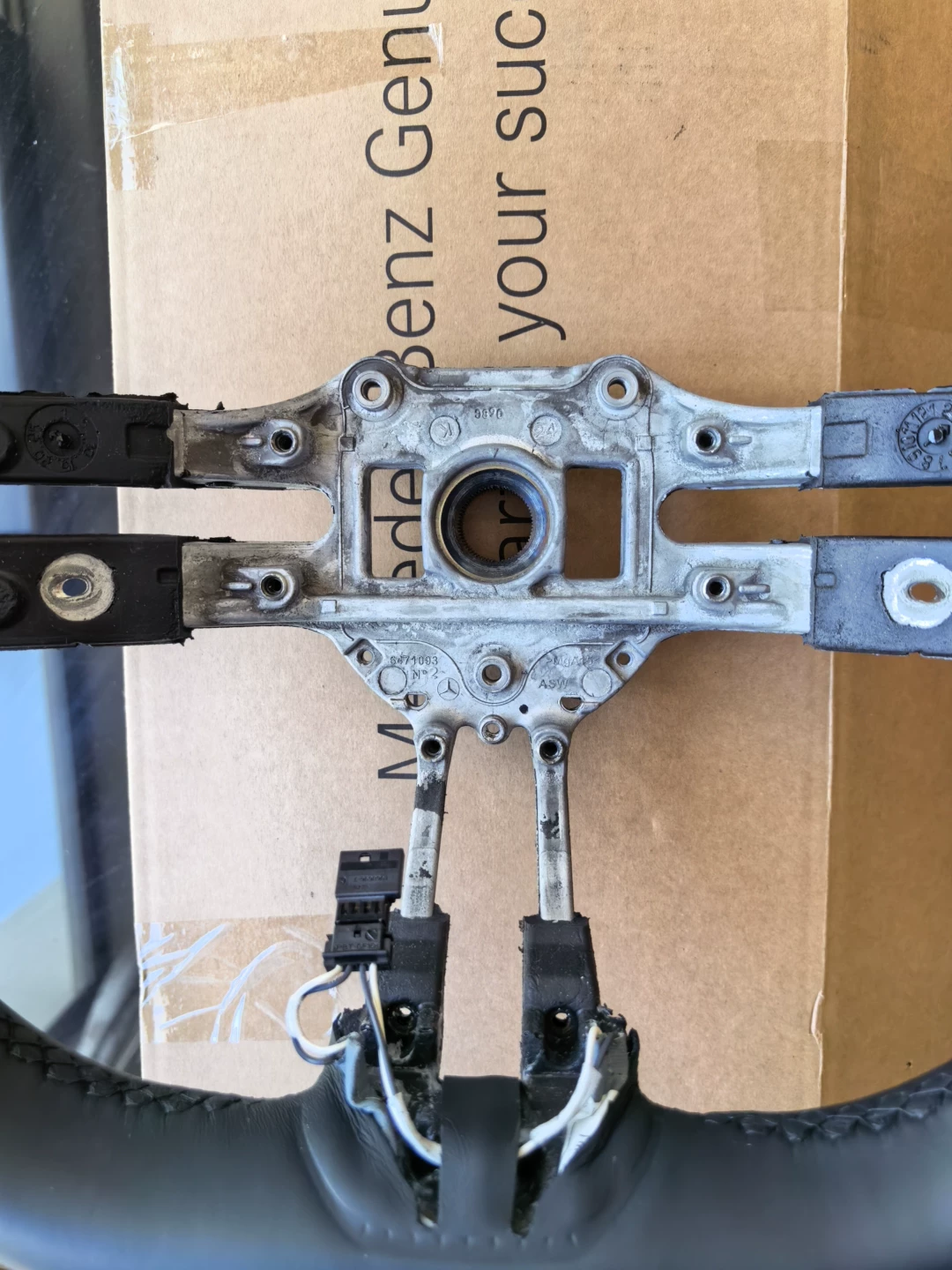 Mercedes G63 AMG Dragonfly Steering Wheel Hub 2025 OEM Genuine Bare Steering Wheel Hub No Flaws, Brand New