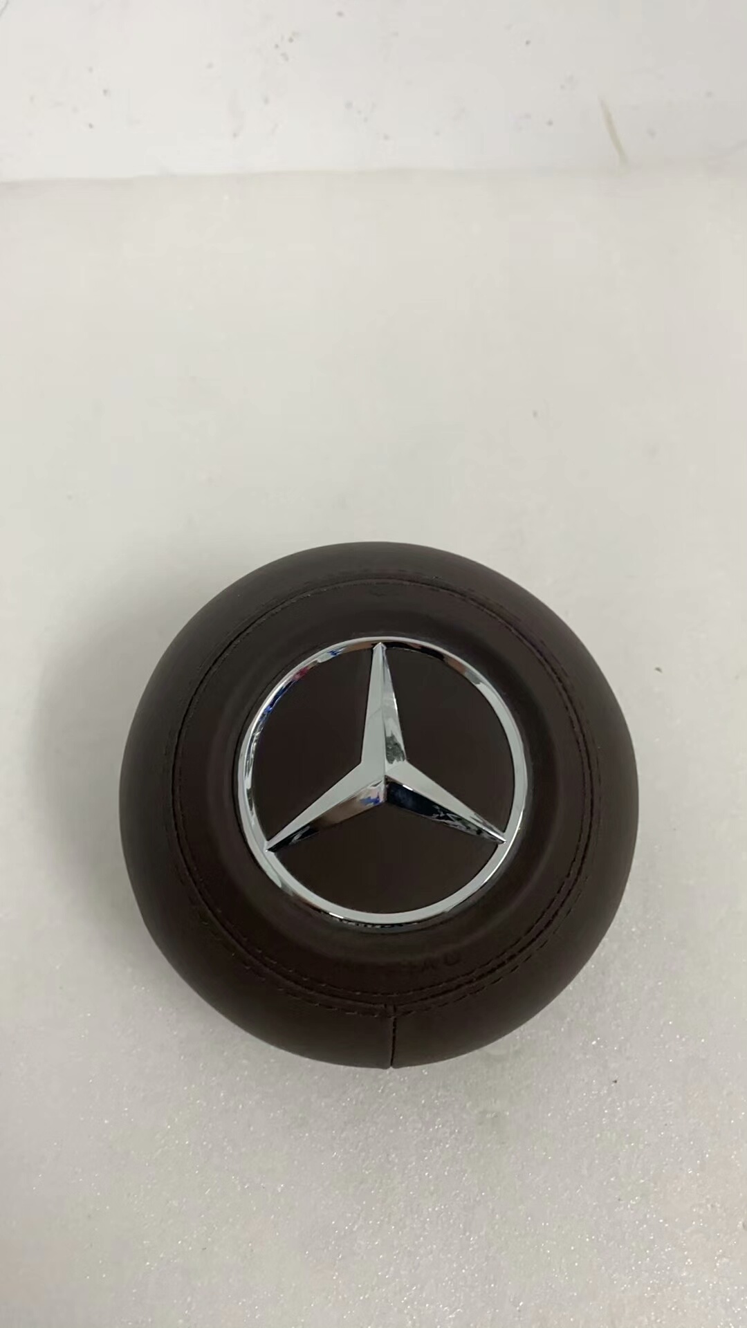 801 AMG Style Brown Leather Steering Wheel Premium Aftermarket Car Steering Wheel Universal Fit for Mercedes-Benz Models