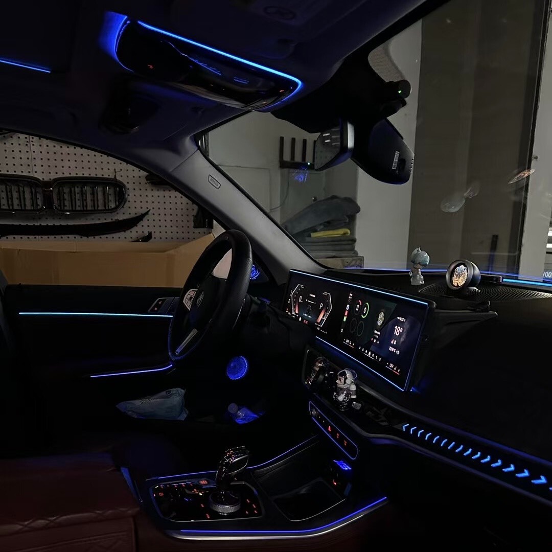 BMW G-Series Interior Reading Ambient Lights for X5 X6 X7 X8 LIN Bus Controlled RGB LED Footwell Lighting Plug & Play No Coding Required