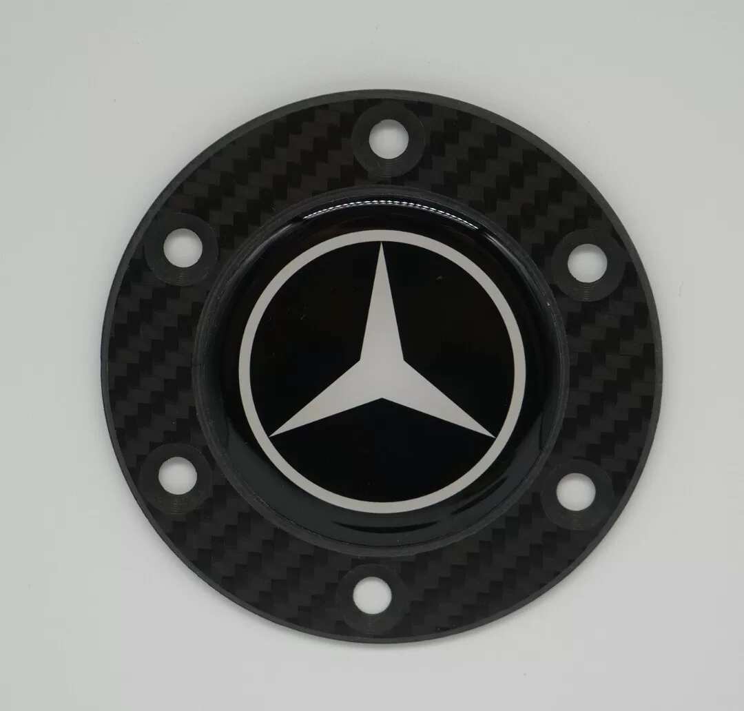 Steering Wheel Horn Button Cover for Sim Racing Wheels - Ferrari, BMW, Porsche, McLaren, Mercedes, Lamborghini Logos