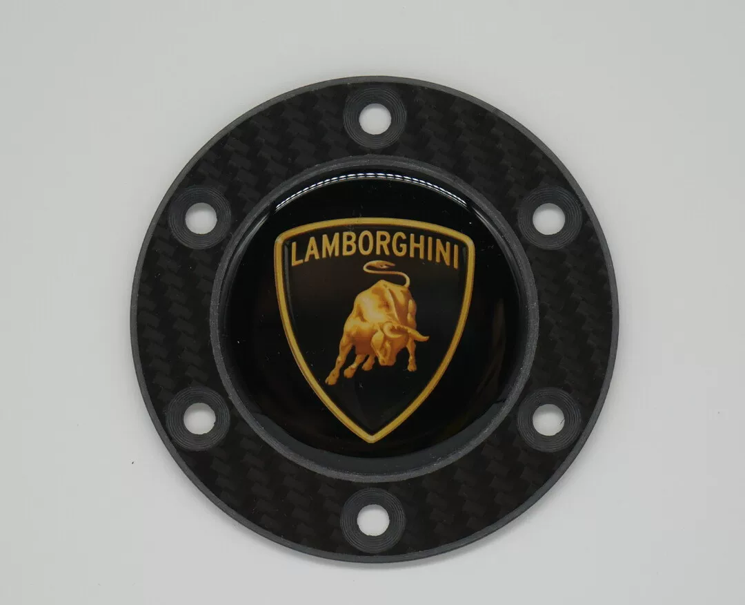 Steering Wheel Horn Button Cover for Sim Racing Wheels - Ferrari, BMW, Porsche, McLaren, Mercedes, Lamborghini Logos