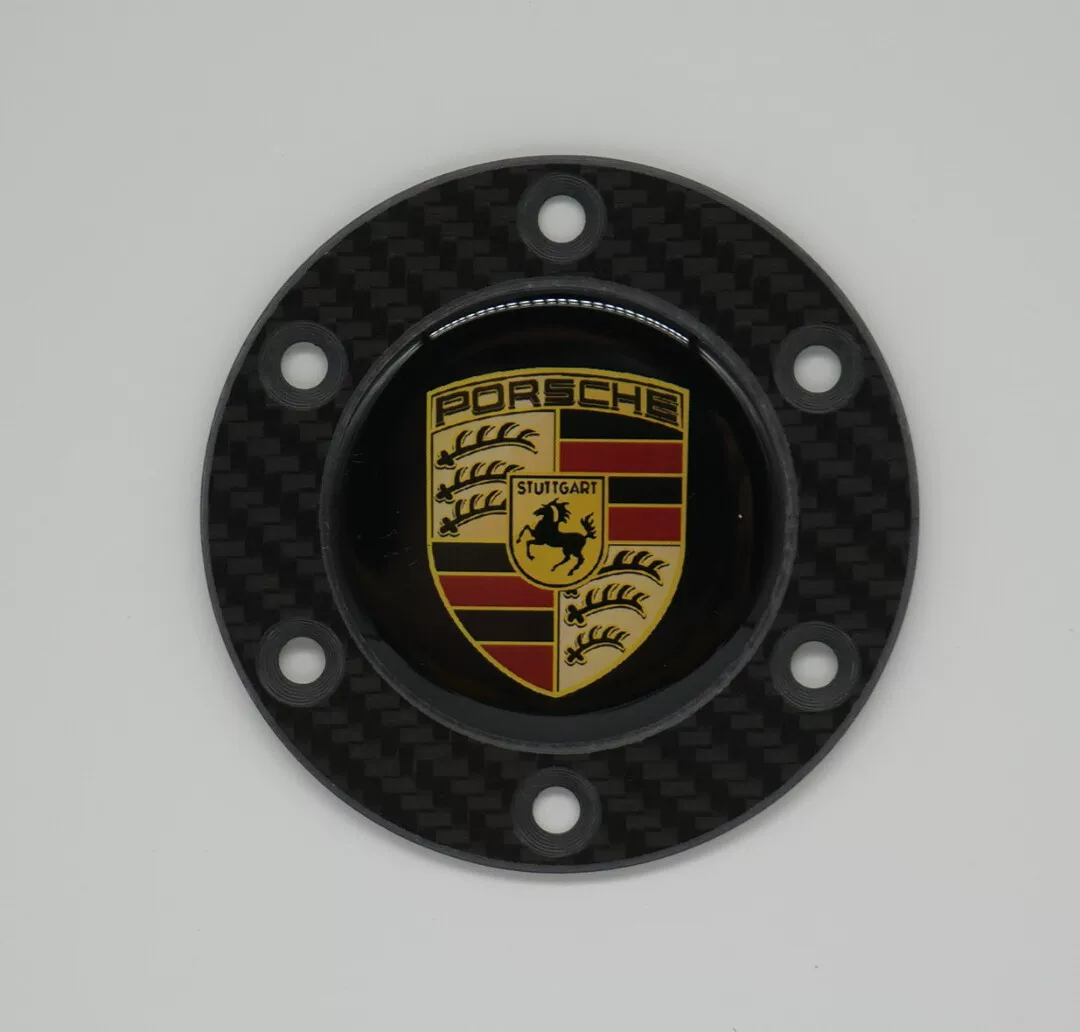 Steering Wheel Horn Button Cover for Sim Racing Wheels - Ferrari, BMW, Porsche, McLaren, Mercedes, Lamborghini Logos