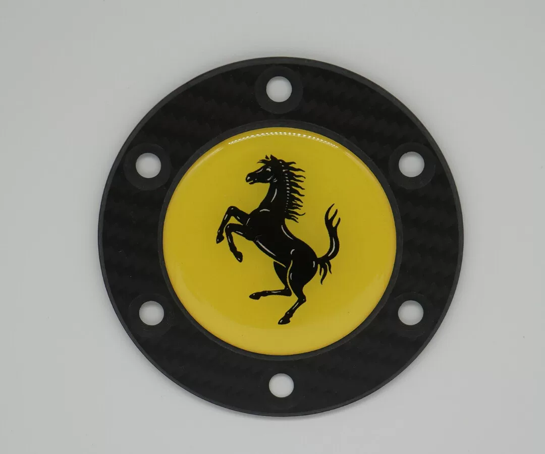 Steering Wheel Horn Button Cover for Sim Racing Wheels - Ferrari, BMW, Porsche, McLaren, Mercedes, Lamborghini Logos