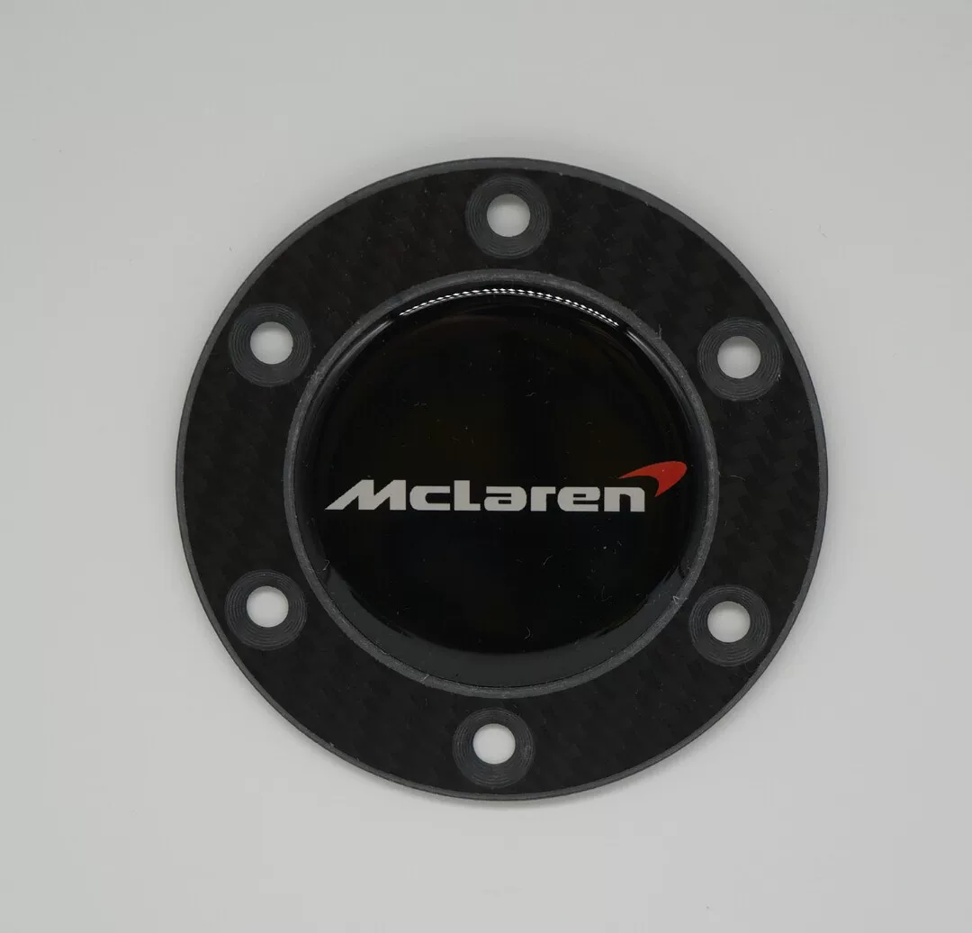 Steering Wheel Horn Button Cover for Sim Racing Wheels - Ferrari, BMW, Porsche, McLaren, Mercedes, Lamborghini Logos