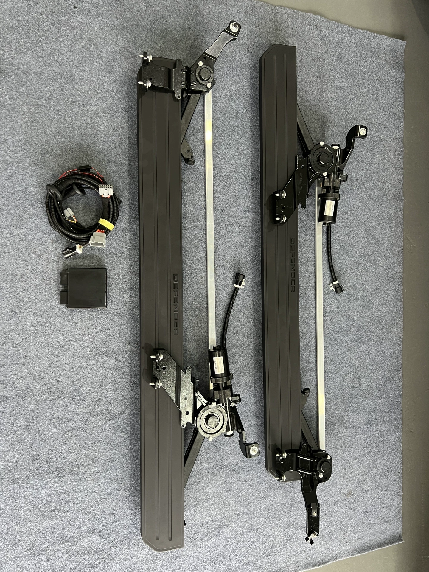 Land Rover Defender Power Running Boards (OEM-Style Semi-Rotating, Plug-and-Play)
