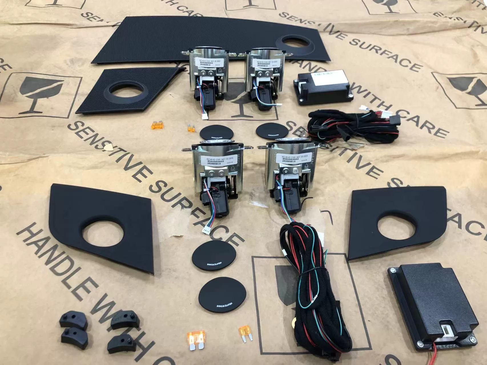 Audi High-Performance Tweeter BO Treble Driver – Seamless Installation with Synchronized Ambient Lighting