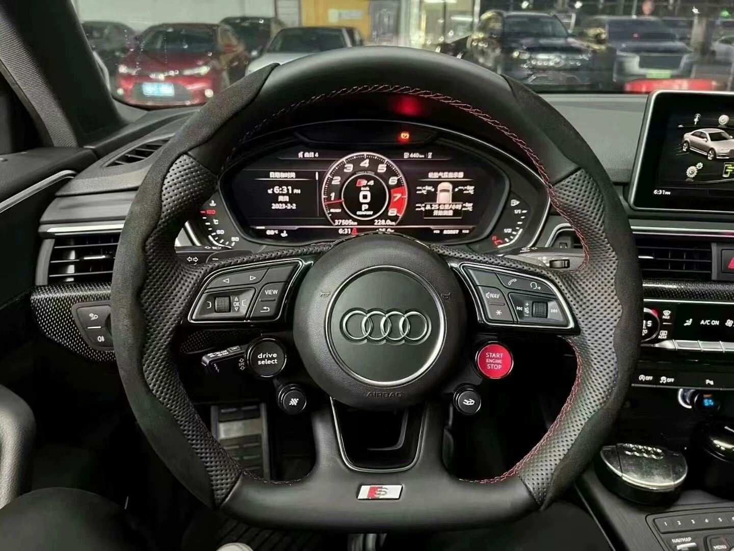 Módulo de control del volante de 4 botones para Audi R8 para A3/A4/A5/A6/A7/A8/Q7/Q8