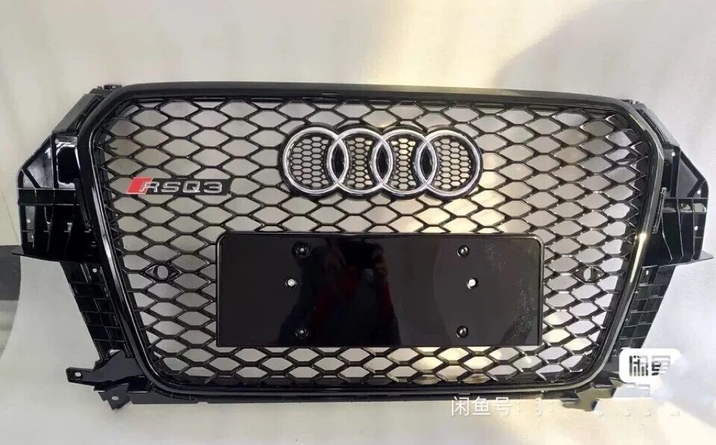 Audi Q3 (2013–2015) RS-Style Black Honeycomb Grille Kit with Fog Light Bezels