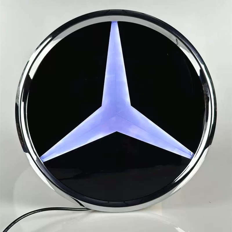 Mercedes-Benz GLC/GLE/GLS AMG Illuminated Badge | LED Grille Emblem | Crystal-Like, Light-Sensitive Badge