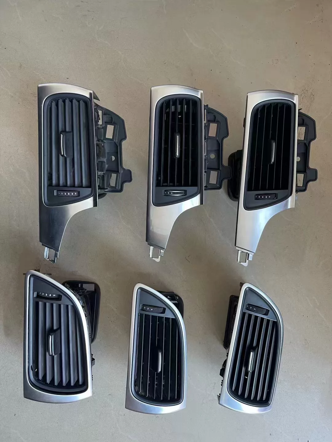 Audi A6 C7 A7 HVAC Vent Assembly - Center/Dual Side/Rear Dashboard Vents with Wide/Narrow Plug Options