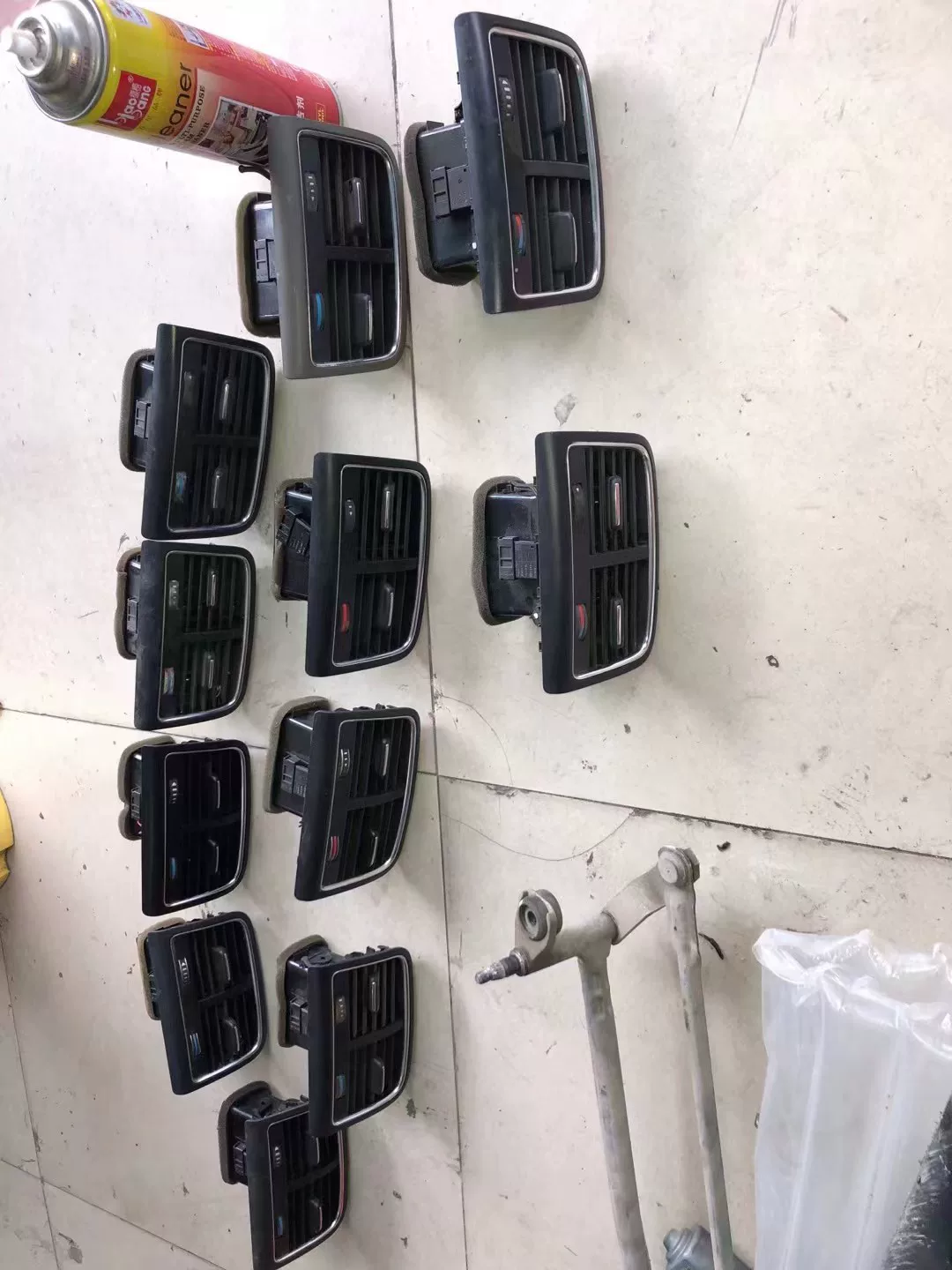Audi A6 C7 A7 HVAC Vent Assembly - Center/Dual Side/Rear Dashboard Vents with Wide/Narrow Plug Options