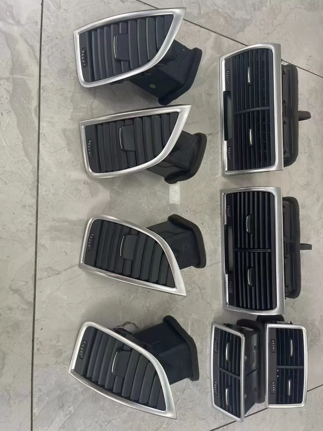 Audi A6 C7 A7 HVAC Vent Assembly - Center/Dual Side/Rear Dashboard Vents with Wide/Narrow Plug Options