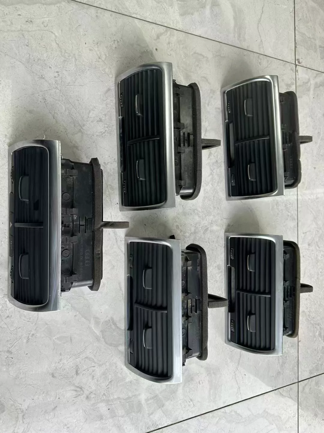 Audi A6 C7 A7 HVAC Vent Assembly - Center/Dual Side/Rear Dashboard Vents with Wide/Narrow Plug Options