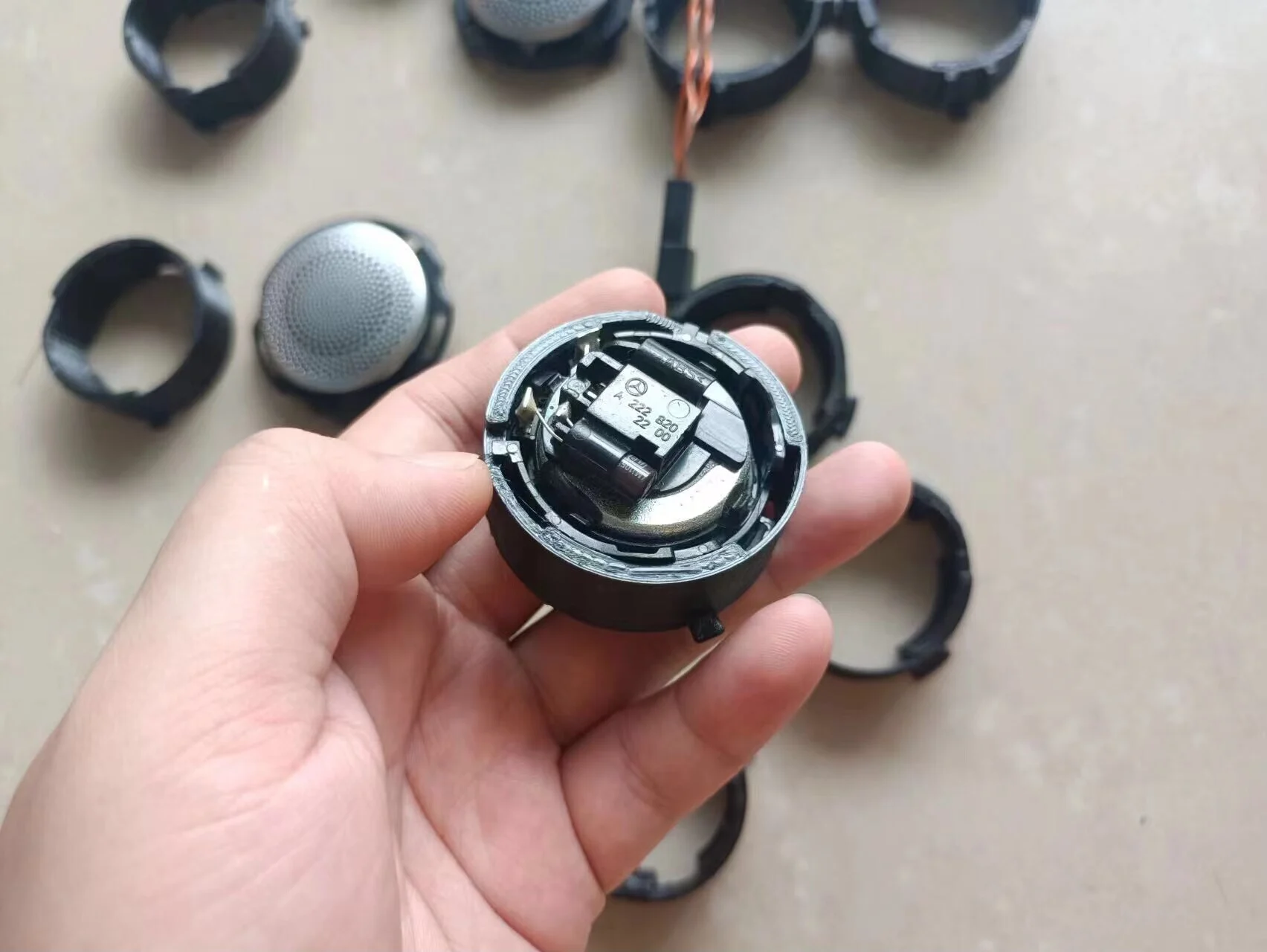 Kit de Instalação de Tweeter para Porta Traseira da Mercedes-Benz para Alto-Falantes Burmester