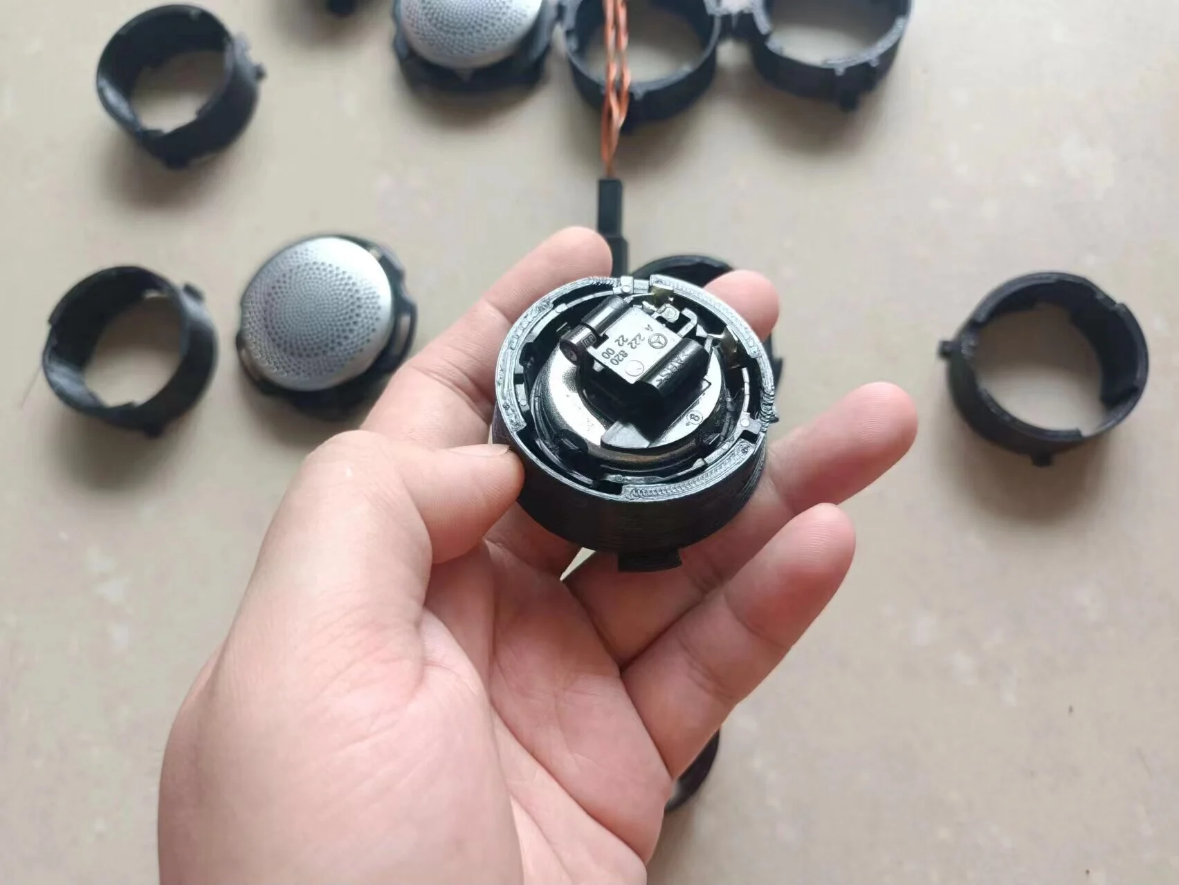 Kit de Instalação de Tweeter para Porta Traseira da Mercedes-Benz para Alto-Falantes Burmester