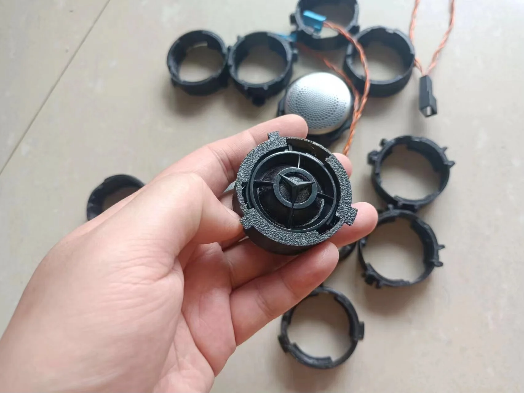 Kit de Instalação de Tweeter para Porta Traseira da Mercedes-Benz para Alto-Falantes Burmester
