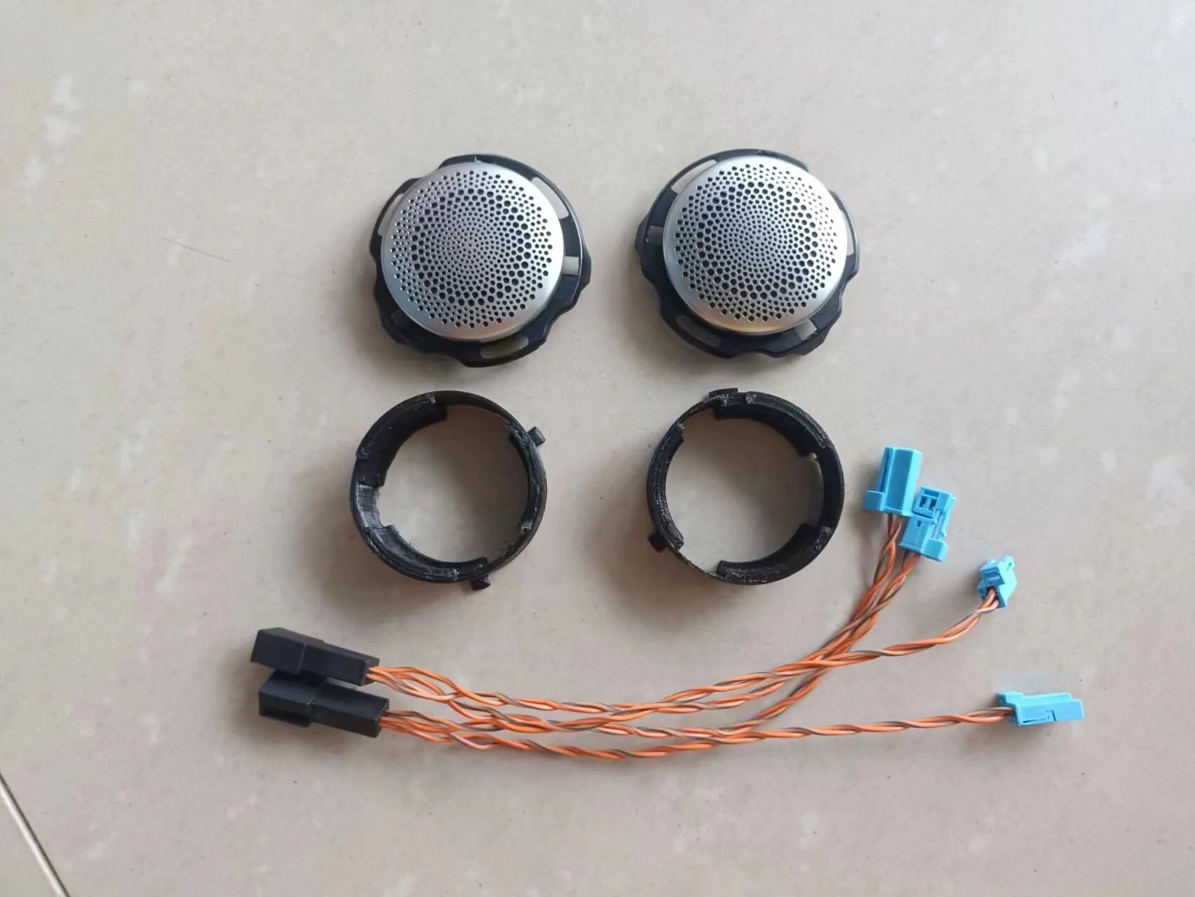 Kit de Instalação de Tweeter para Porta Traseira da Mercedes-Benz para Alto-Falantes Burmester
