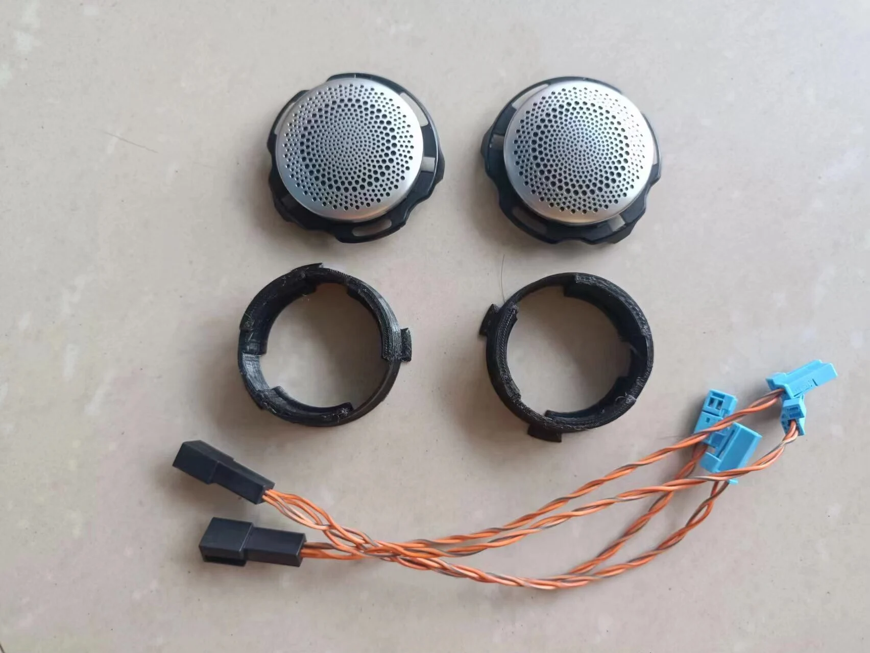 Kit de Instalação de Tweeter para Porta Traseira da Mercedes-Benz para Alto-Falantes Burmester