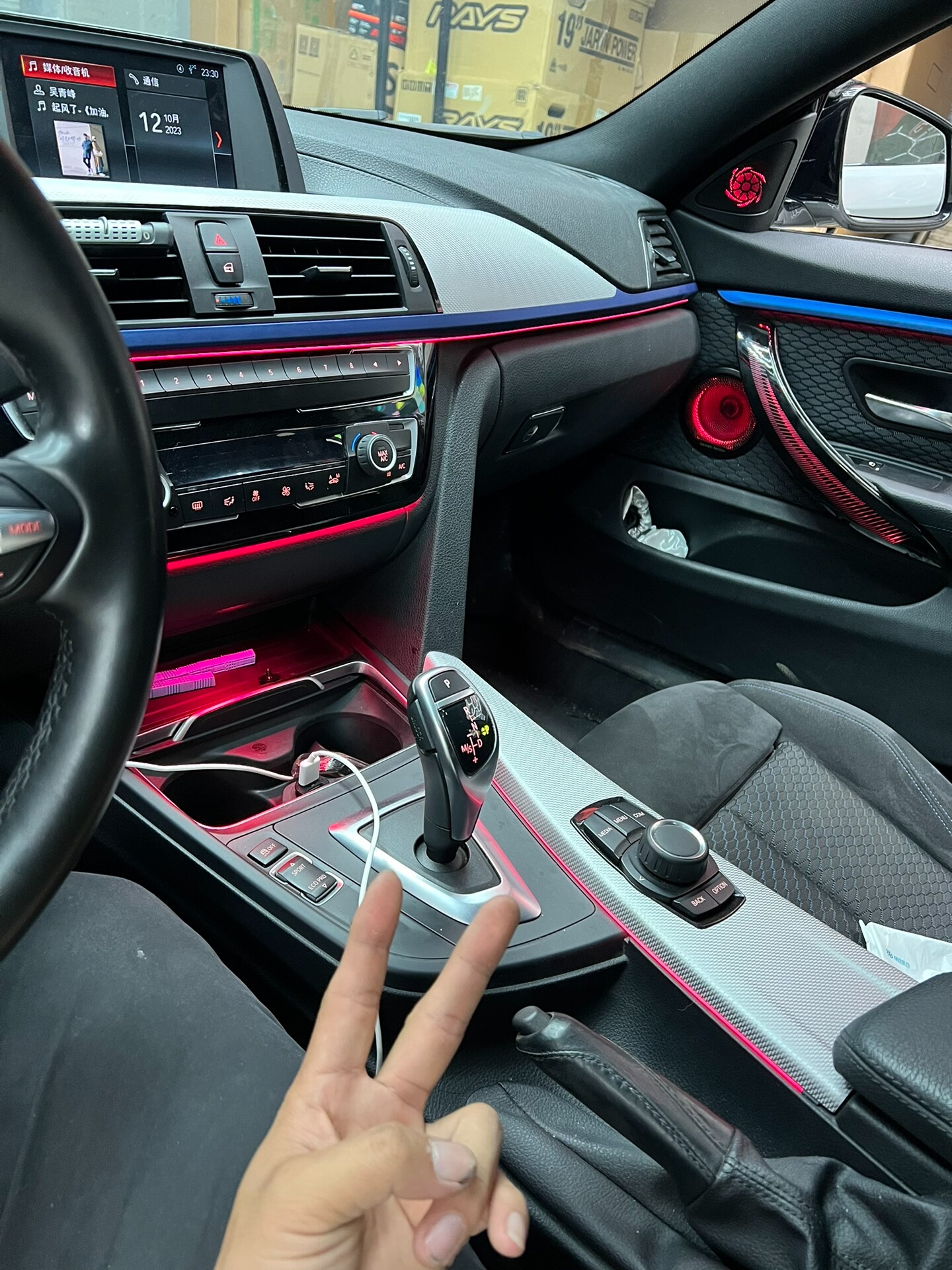 BMW 4 Series 3 Series 3GT Ambient Lighting Kit 11-Color RGB LED with iDrive Screen Control Breathing Mode & Optional Harman Kardon Glow Trim