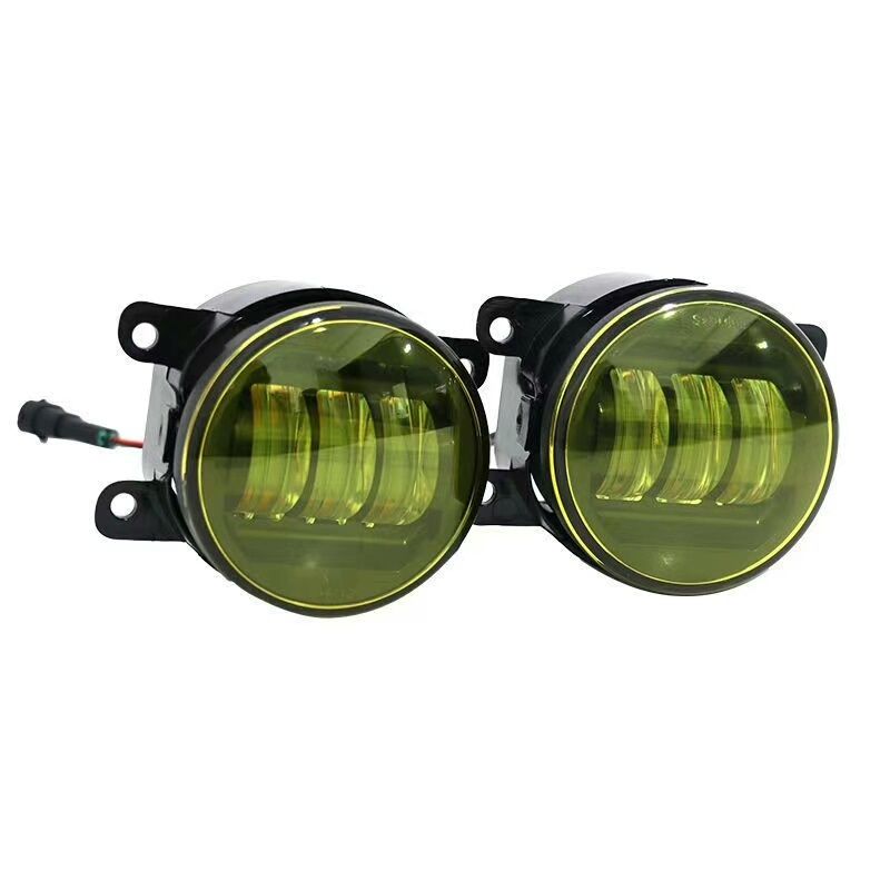Porsche Cayenne (2011–2017) & Macan LED Fog Lights with Golden Halo Projector Golden Eye Fog Lamp Upgrade for Porsche