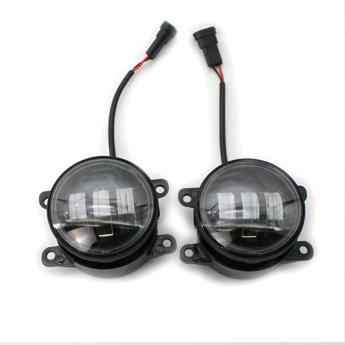 Porsche Cayenne (2011–2017) & Macan LED Fog Lights with Golden Halo Projector Golden Eye Fog Lamp Upgrade for Porsche