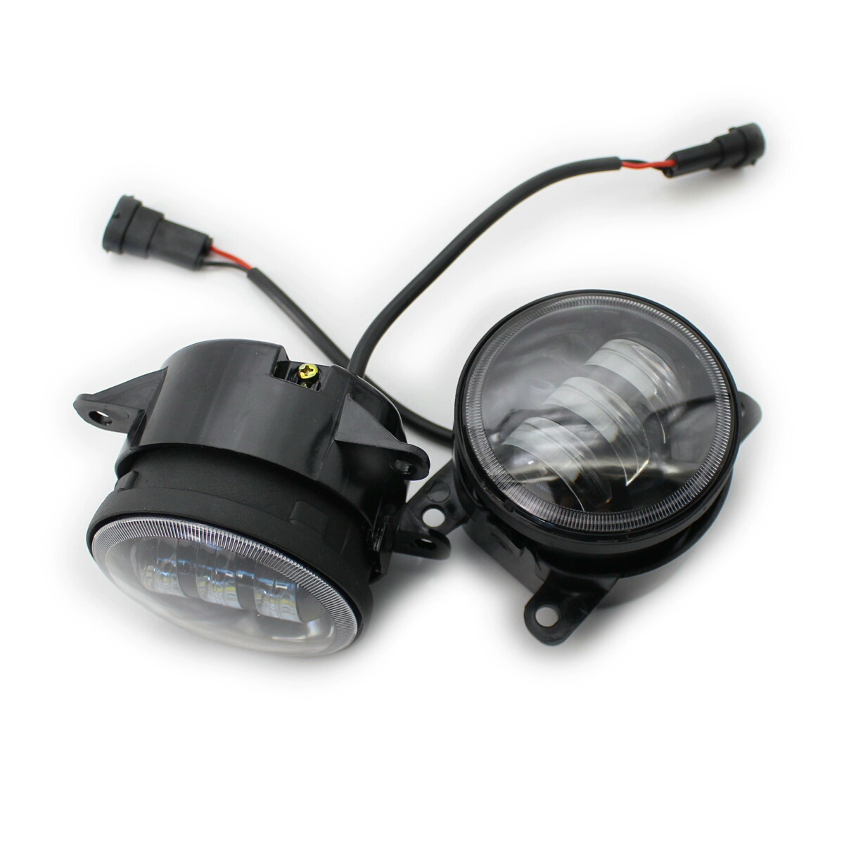 Porsche Cayenne (2011–2017) & Macan LED Fog Lights with Golden Halo Projector Golden Eye Fog Lamp Upgrade for Porsche
