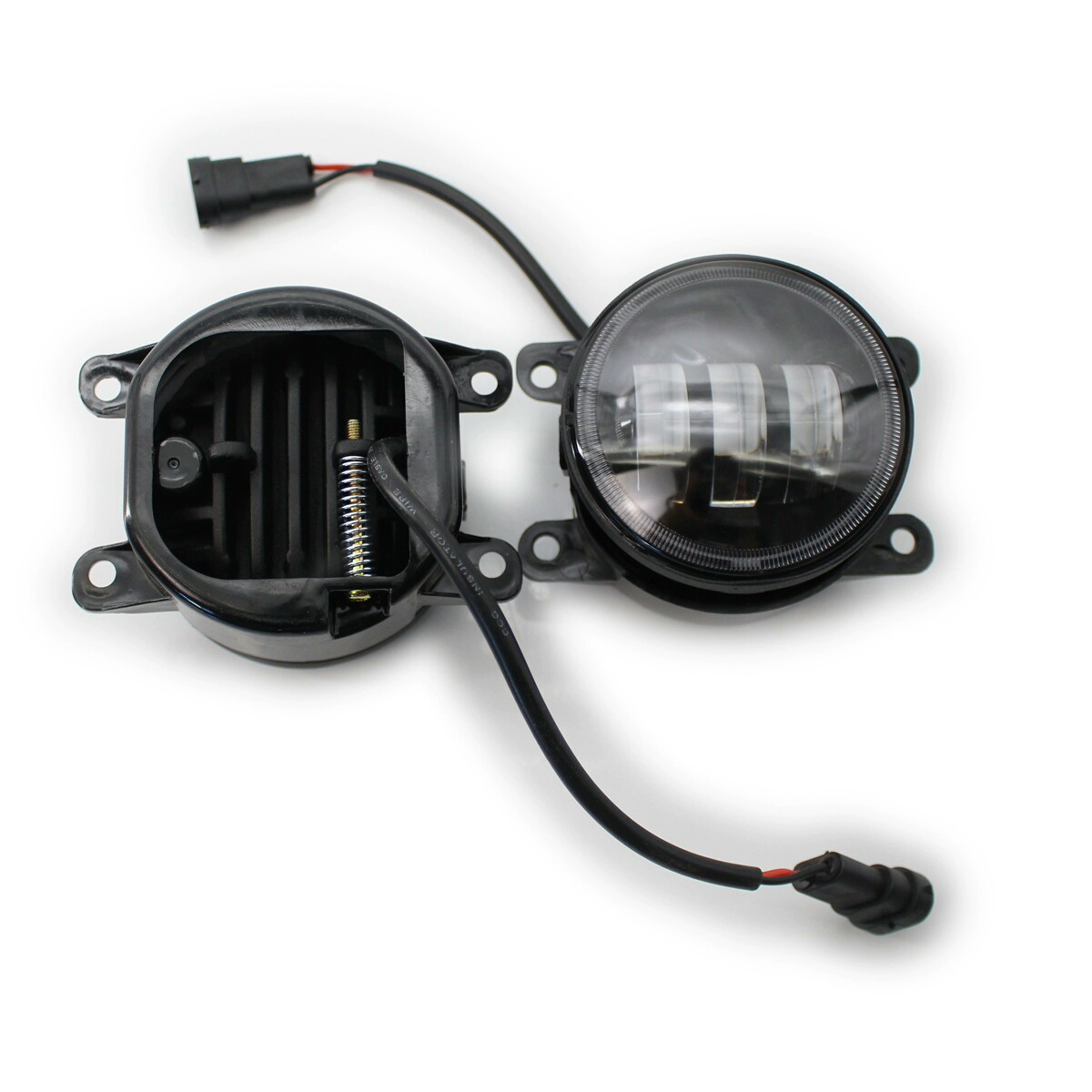 Porsche Cayenne (2011–2017) & Macan LED Fog Lights with Golden Halo Projector Golden Eye Fog Lamp Upgrade for Porsche