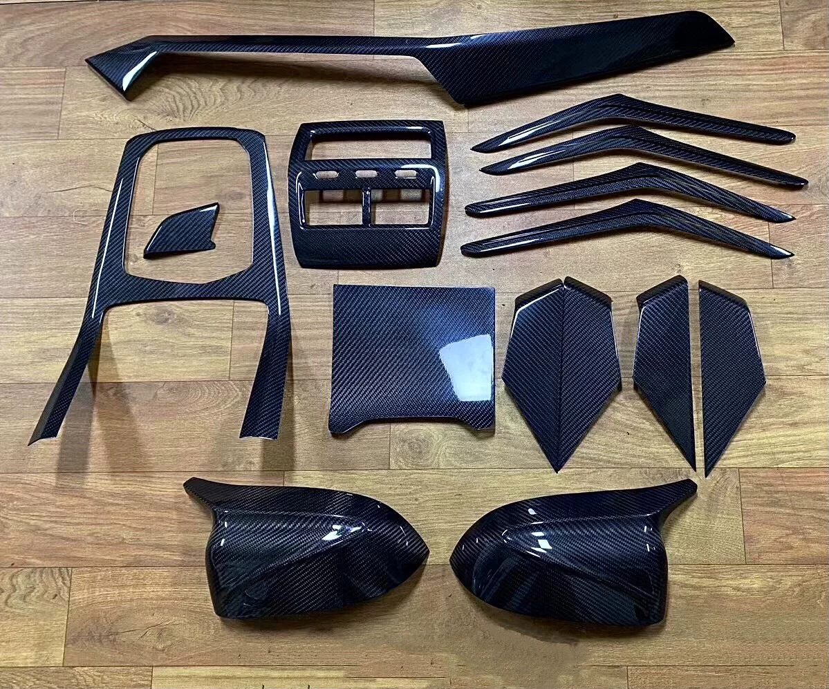 BMW X5 X6 G05 G06 Carbon Fiber Center Console Trim Dry-Carbon Process, Hot-Pressed One-Piece Interior Modification Part