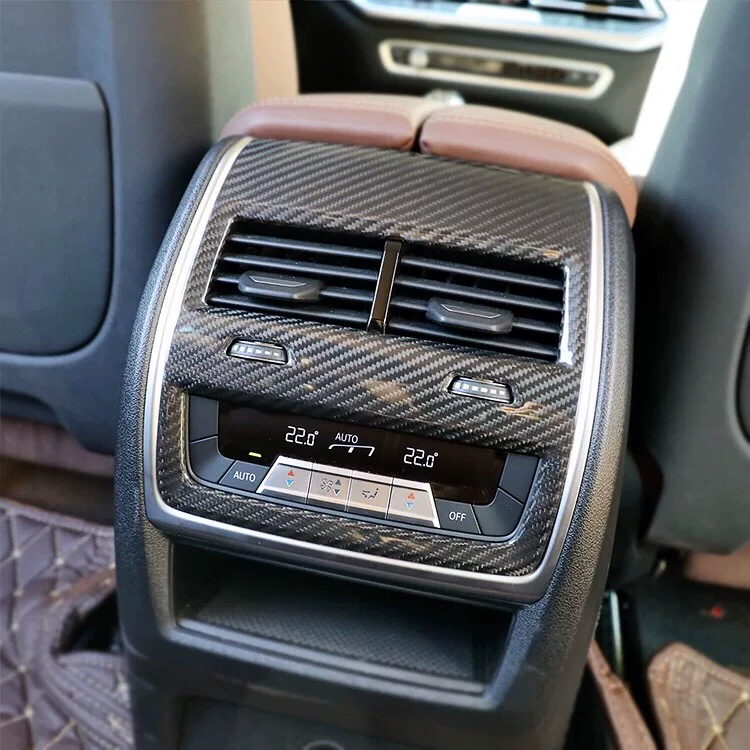 BMW X5 X6 G05 G06 Carbon Fiber Center Console Trim Dry-Carbon Process, Hot-Pressed One-Piece Interior Modification Part