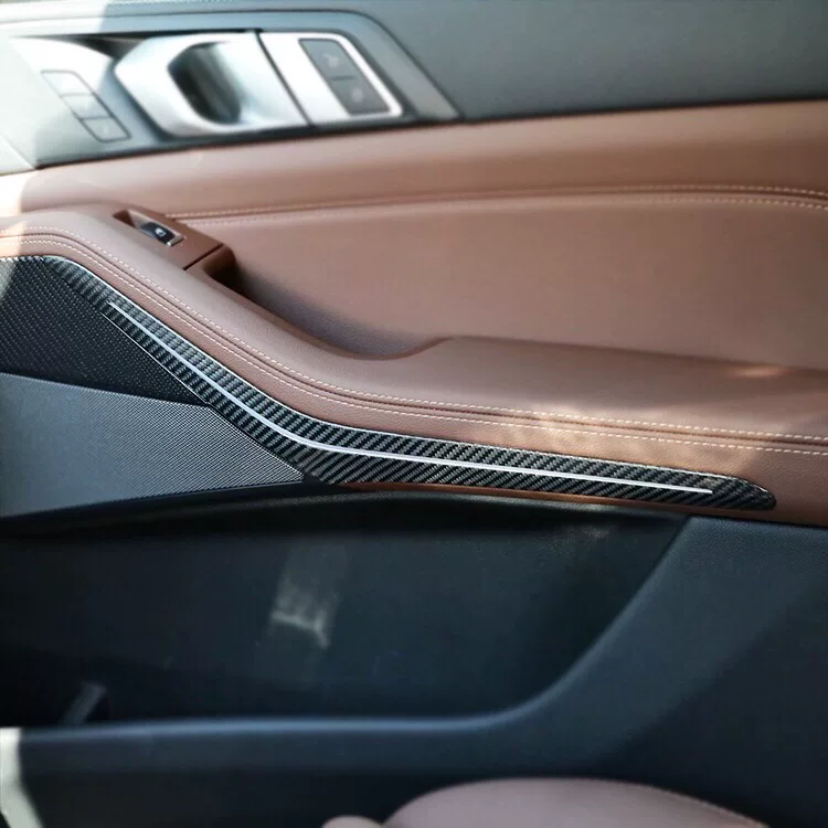 BMW X5 X6 G05 G06 Carbon Fiber Center Console Trim Dry-Carbon Process, Hot-Pressed One-Piece Interior Modification Part