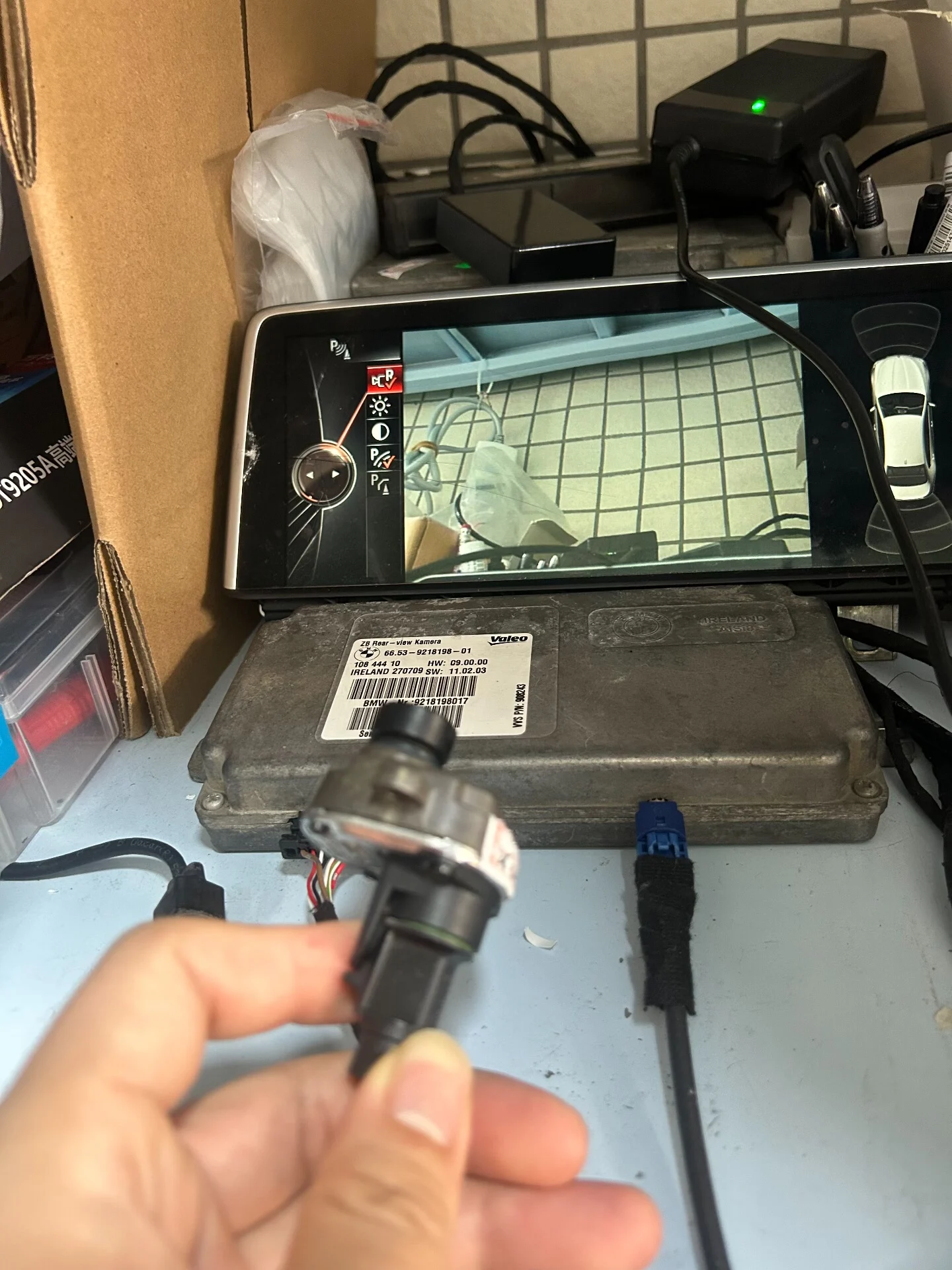 Câmera de para-choque dianteiro BMW para F18 F02 F35 (Série 3, Série 5, Série 7)