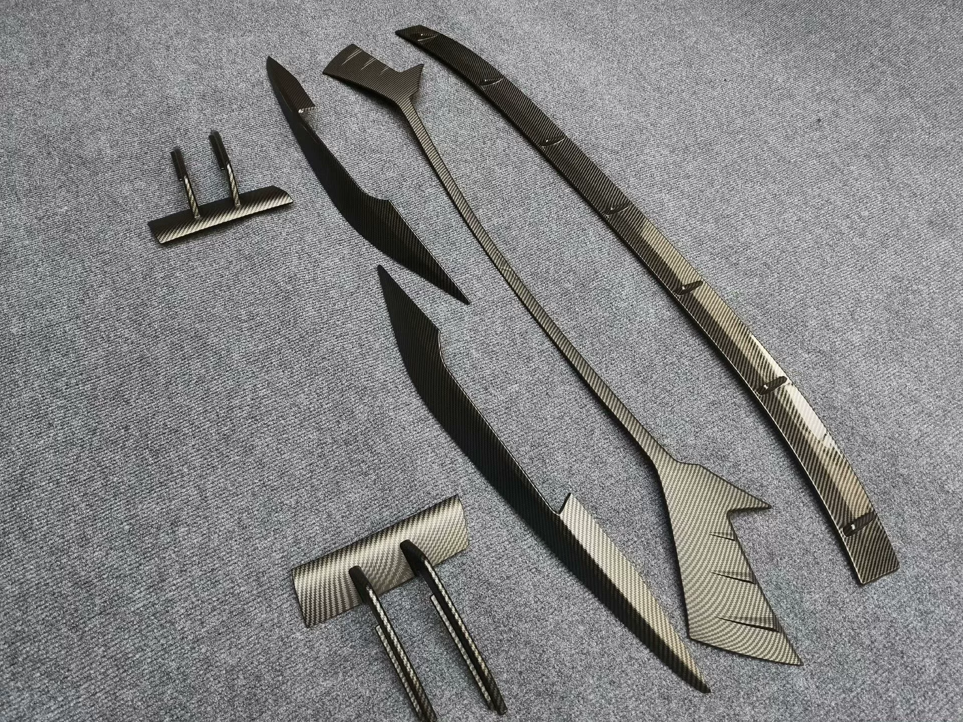 Audi A4 S4 Front Lip Splitter Kit with Fog Light Eyebrows (2020–2023)
