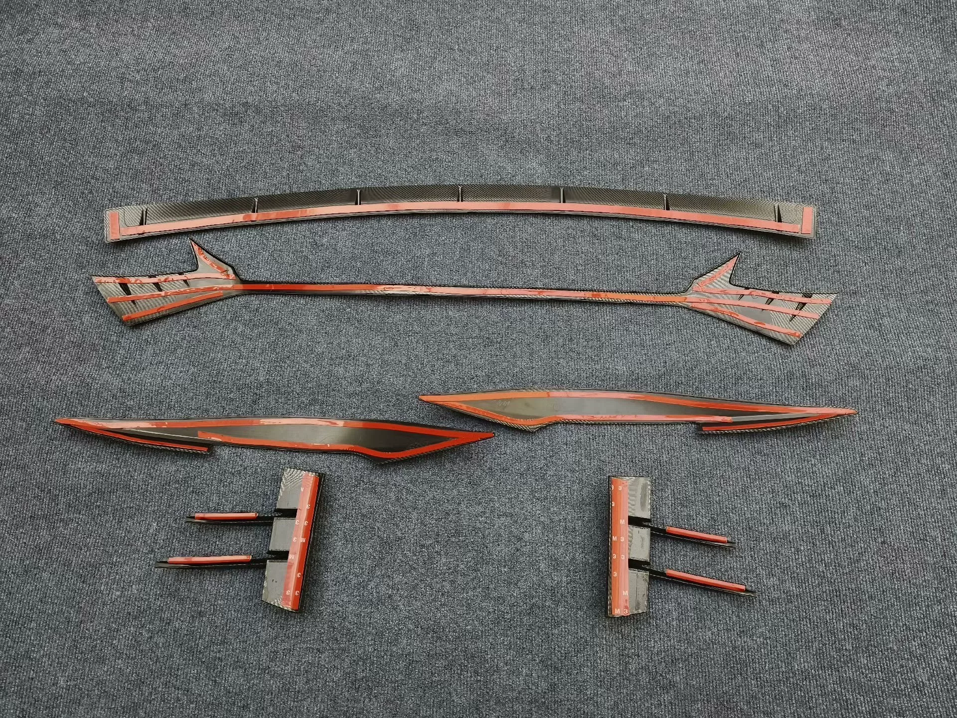 Audi A4 S4 Front Lip Splitter Kit with Fog Light Eyebrows (2020–2023)
