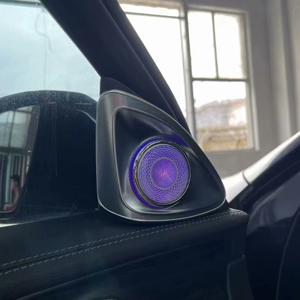 Mercedes E-Class W213 Ambient Light Kit with 4D Rotating Tweeters & Turbo Vents 4-Piece LED Interior Upgrade for W213 (2016–2023)