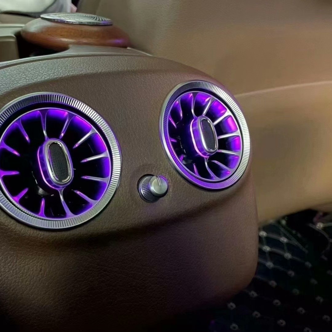 Mercedes E-Class W213 Ambient Light Kit with 4D Rotating Tweeters & Turbo Vents 4-Piece LED Interior Upgrade for W213 (2016–2023)