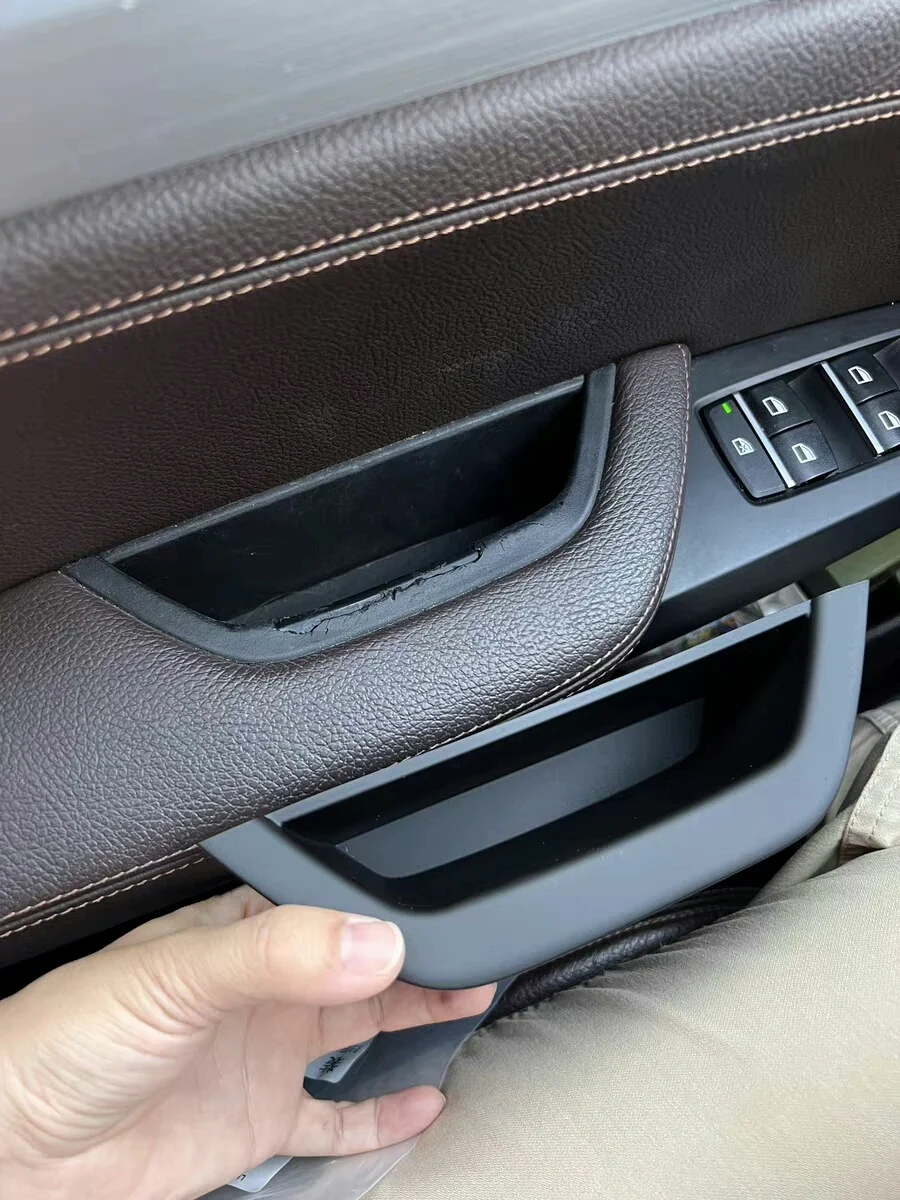 BMW X3 X4 Door Inner Handle Replacement (2010–2017) Carbon Fiber / Black / Beige ABS+PC Interior Pull Handle